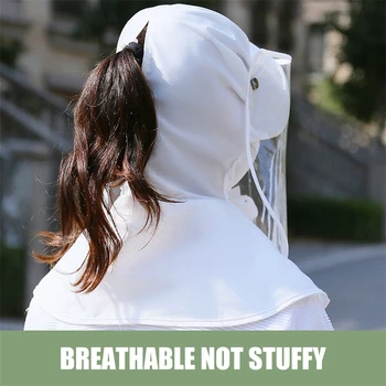 

Hat Men Women Bucket Hat with Neck Unisex Casual Windbreak Hat UV Protection Face Neck Flap Man Full Cover Sunscreen Cap Sunhat