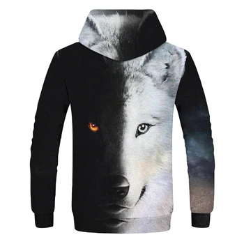 

Wolf Printed Hoodies Men 3d Hoodies Brand Sweatshirts Boy Jackets Quality Pullover Fashion Tracksuits Animal Streetwear Out Coat