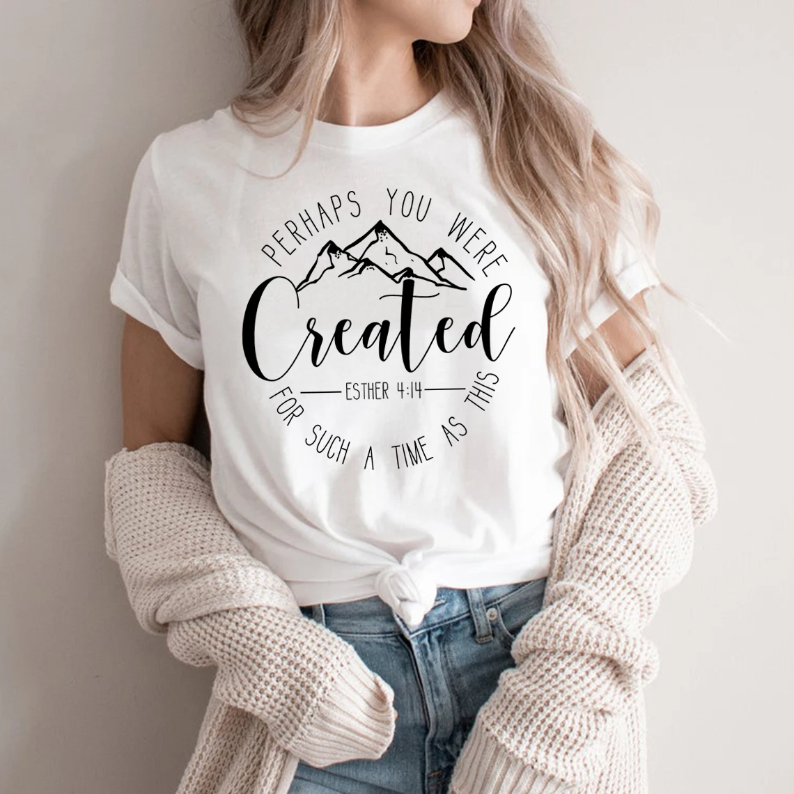 Unisex T-shirt Faith Tee Woman Tshirts 