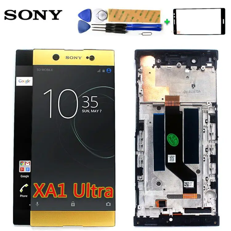 

For Sony Xperia XA1 Ultra 6.0 inch LCD Screen Display Digitizer For Sony C7 Assembly Touch screen Frame +Free Tools