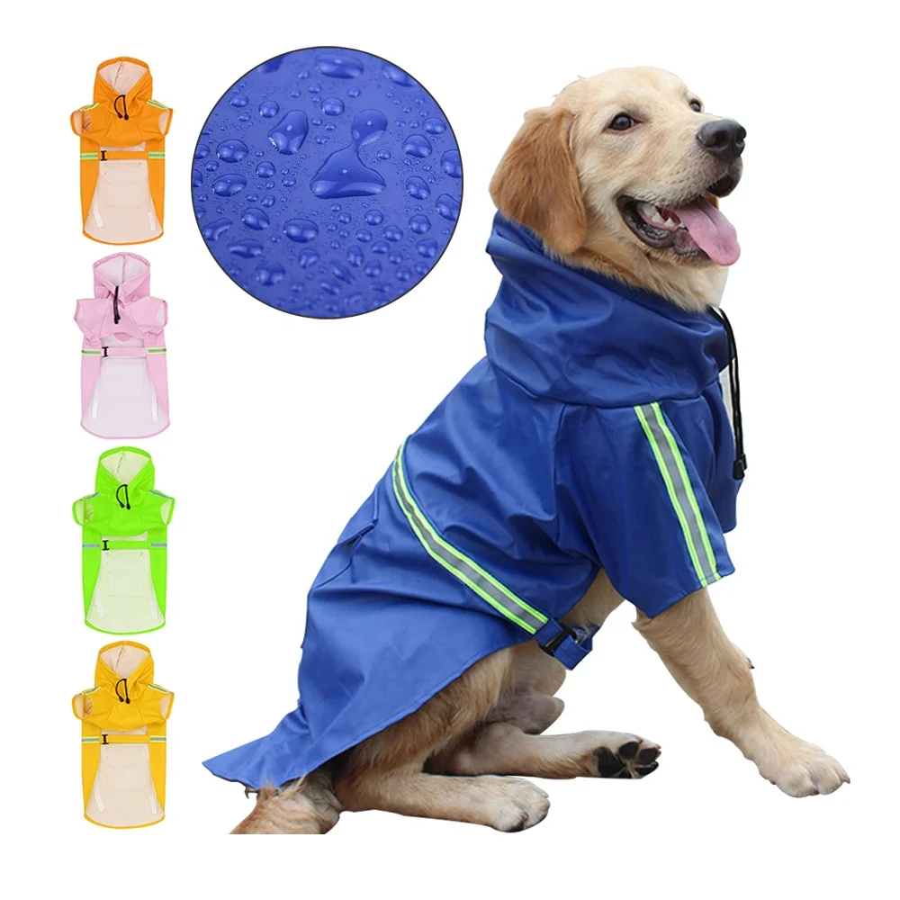 Dog Rain Clothes Hoodie Medium Dog Raincoat Large Dog Raincoat