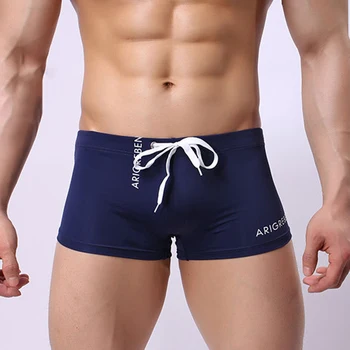 

Men Summer Swimwear Shorts Beach Boxer Briefs Swimming Trunks Quick-Dry Panties Men's Quick-Drying Boxer Shorts