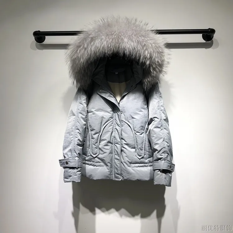 

Anti-season Plus Size Women Down Parka Jacket Woman Winter 2019 New Large Collar Real Fur Korean Hooded Coat Women Female