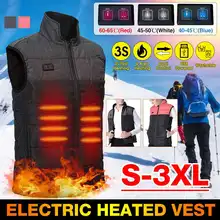 Водонепроницаемый мужской женский открытый двойной контроль USB Инфракрасный нагревательный жилет куртка зимняя электрическая термальная одежда жилет для рыбалки