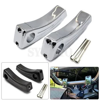 

XL 883 Motorcycle Heightening Fixed seat Clamps Risers Handlebar Bar Risers Mount For Harley Touring Sportster Iron 883 1200