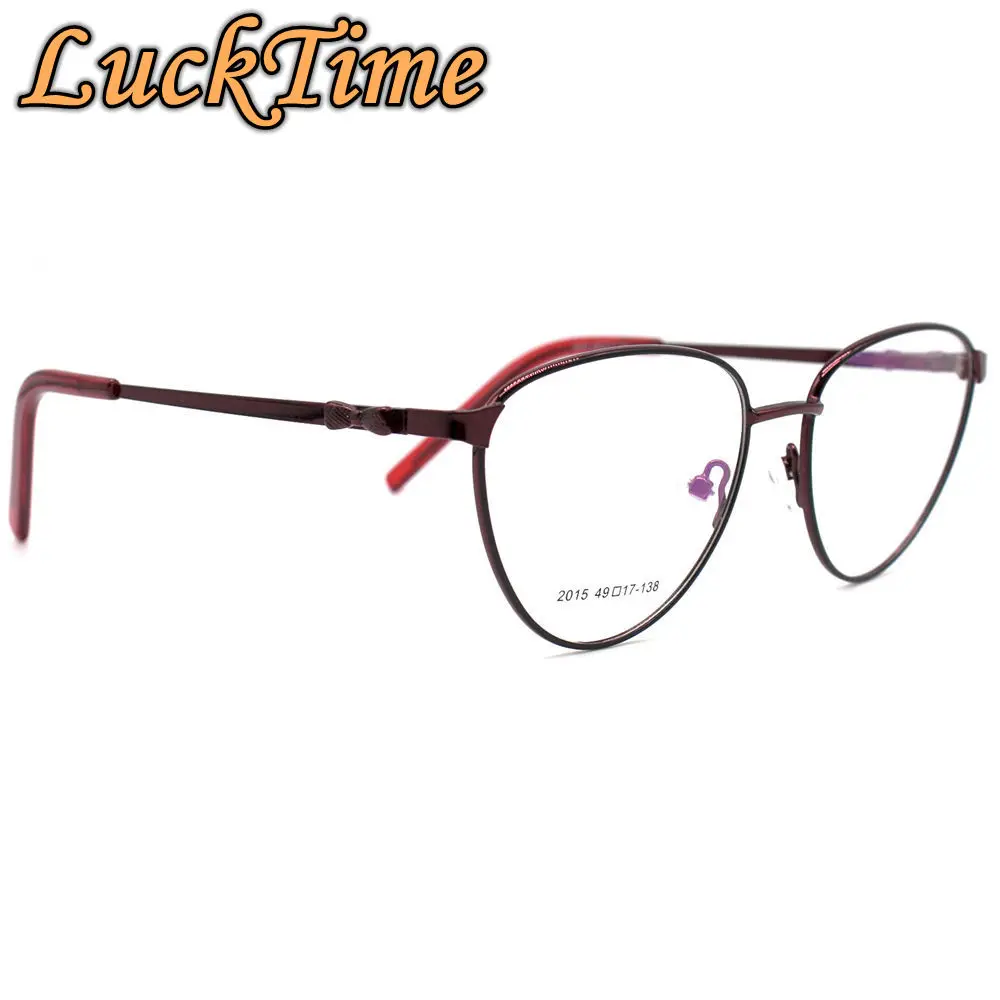 LuckTime Casual Fashion Glasses Frame Metal Retro Woman Myopia Eye Glasses Frame Lucky Time Prescription Glasses Frame