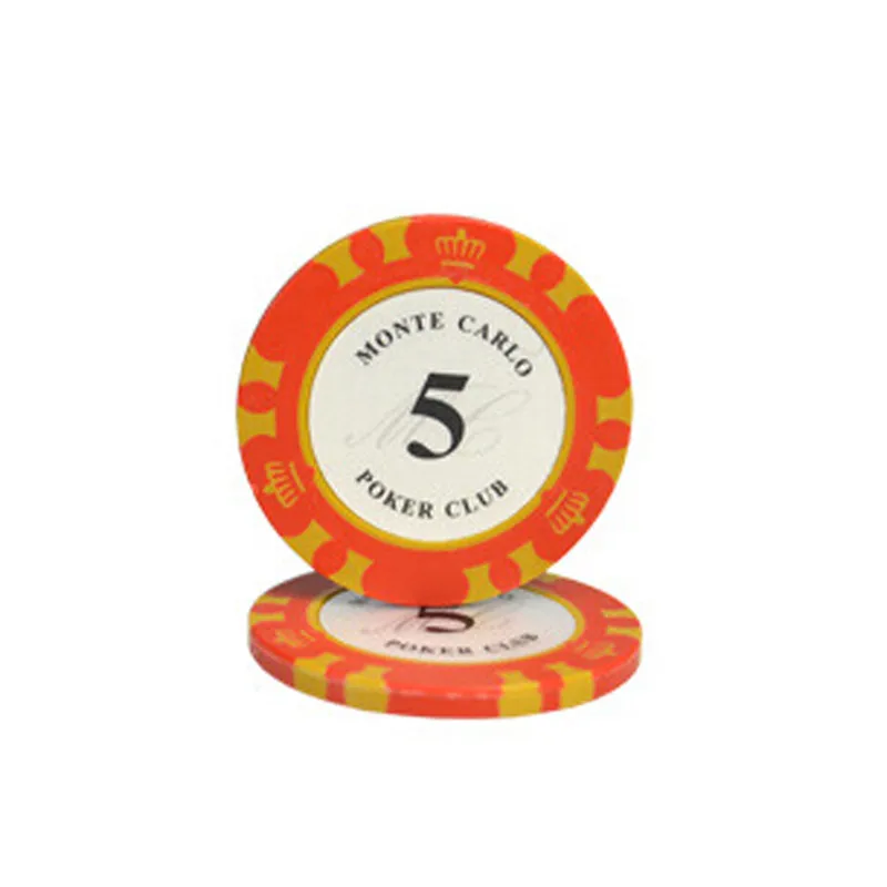 25 шт. Техасский чип металлические монеты Корона Монте Карло фишки, аксессуары для покера клуба - Цвет: C