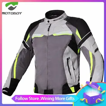 

MOTOBOY summer Motorcycle men's woman's Moto Protective Gear Jacket men Racing Reflective oxford clothing Motorbike jackets