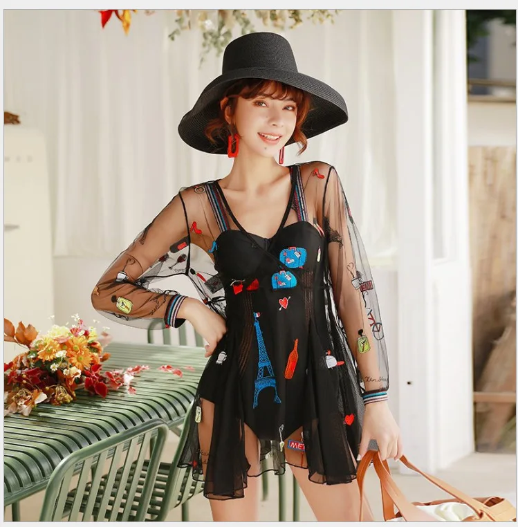 

Eurocrypt Accor New-Split Type Triangular Small Bust Gathering Underwire Two-Piece Set Belly Covering Explicit Thin Hot Springs