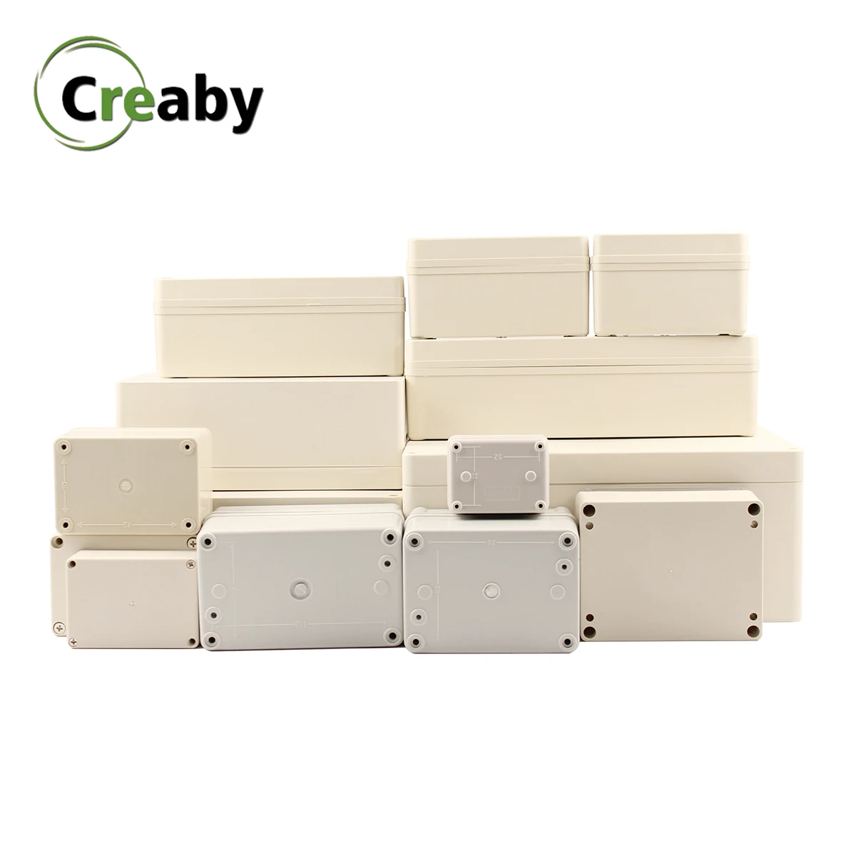 1PC DIY font b Electronic b font Box ABS Plastic Waterproof Junction Box Electrical Transparent Cover