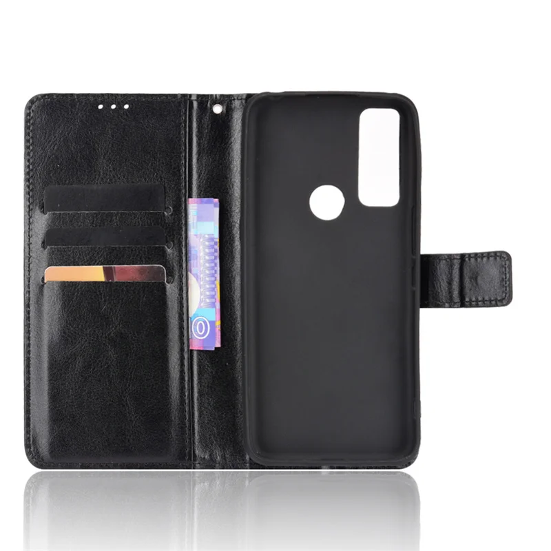 Luxurious PU Leather Wallet Phone Case with Built-in Card Holder and Stand