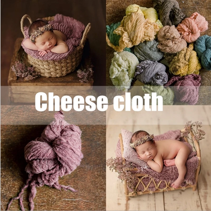 Newborn cheesecloth wrap photography props,stretch fold blanket for baby photo prop maternity newborn photography