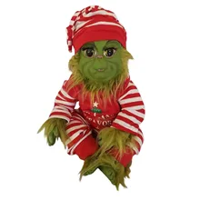 

2022 Christmas Grinchs Lovely Green Stuffed Toys Baby Companion Home Accessories Christmas Costumes Gift
