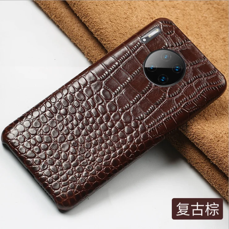 Чехол из натуральной крокодиловой кожи для телефона huawei mate 9 10 20 P9 p10 p20 p30 lite pro p smart