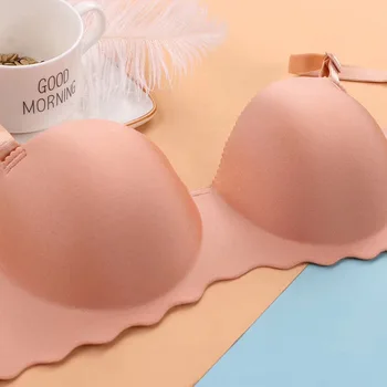

New Women 1/2 Cup Bralette Female Underwear Intimates Invisible Bra Push Up Bras Backless Wireless Comfort Lingerie Seamless