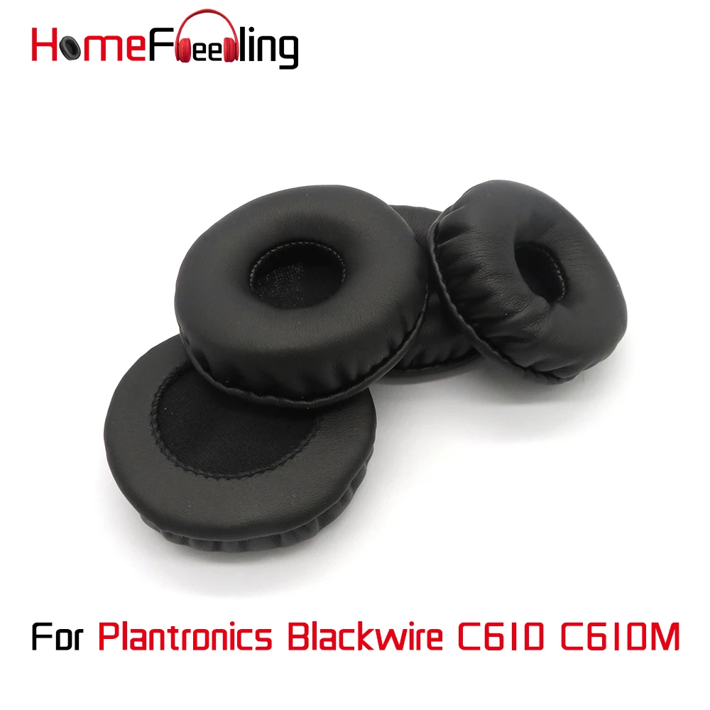 

Homefeeling Ear Pads For Plantronics Blackwire C610 C610M Earpads Round Universal Leahter Repalcement Parts Ear Cushions