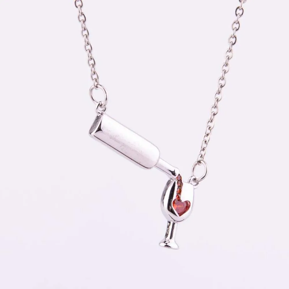 1 пара женское ожерелье с кулоном в виде вина|fashion necklace|necklace fashioncouple necklace |