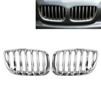 

Car Chrome Front Intake Kidney Grills Grille for BMW E53 X5 2000 2001 2002 2003