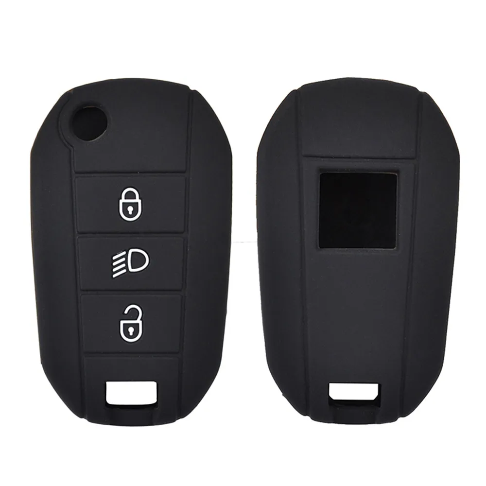 Silicone Remote Key Case Fob Cover Skin Holder For Peugeot 208 2008 308 3008 508 408 307 4008 for Citroen C3 C4 C5 C6 C8 key case key case cover remote control case cover