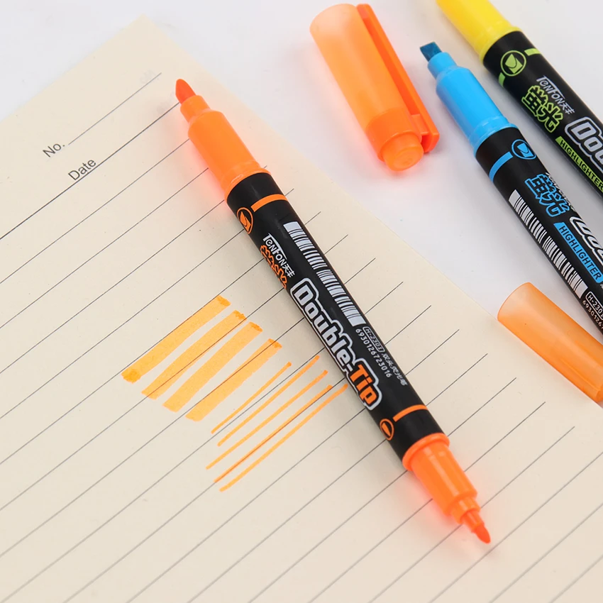 5 шт./лот маркеры с двойной головкой маркеры акварельные Флуоресцентные Ручки для рисования канцелярские принадлежности
