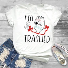 I'm Trashed Forky футболка Веселая Forky рубашка Toy Story 4 рубашки Humor Forky Графические футболки tumblr футболки