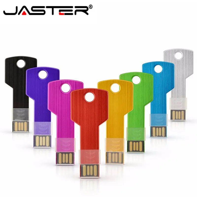 Usb флеш-накопитель 16 ГБ 32 usb 2 0 металлический usb-накопитель 4 8 64 128 подарки на