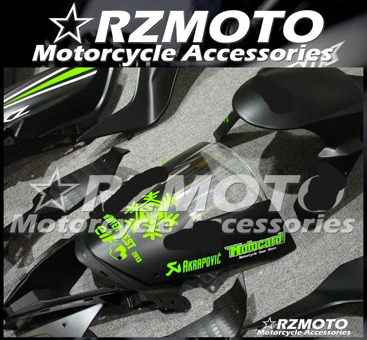 Мотоциклетный обтекатель abs подходит для Kawasaki ZX6R 636 2013- корпусные детали прессформы Магазин № 0505