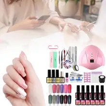 36 Вт инструмент для дизайна ногтей маникюрный набор Гель-лак для ногтей Удлинительный УФ-гель Наборы для ногтей Электрический маникюр DIY Инструменты для дизайна ногтей