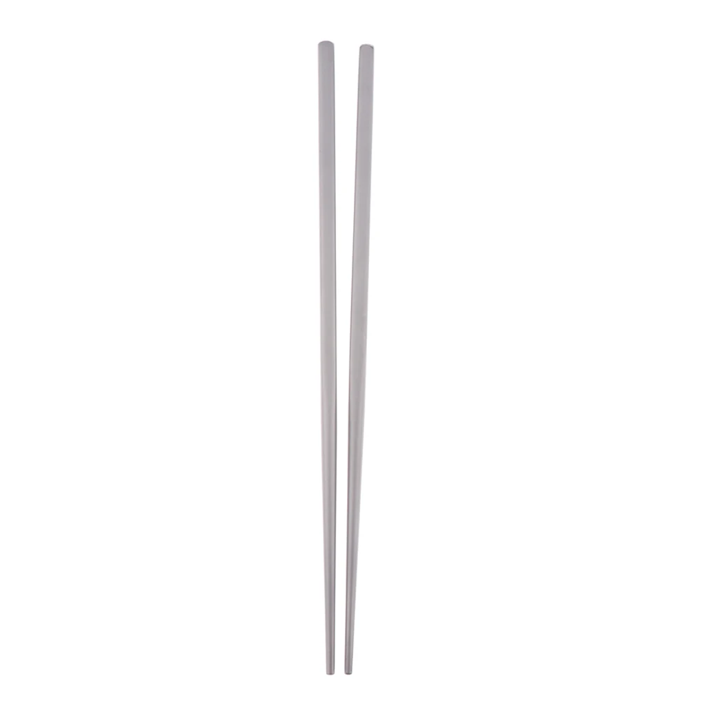 1 Pair Pure Titanium High Quality Chopsticks Camping Picnic Meal Dinnerware