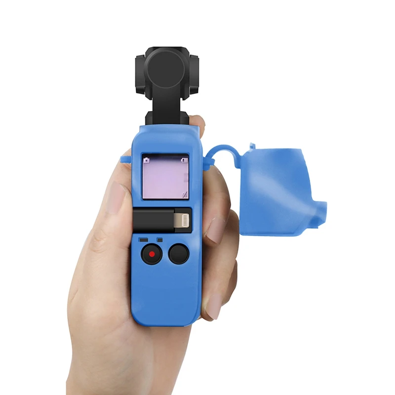 AMS-For-DJI OSMO Карманный силиконовый защитный чехол с ремешком Защитные чехлы для DJI OSMO Карманный ручной карданный аксессуар