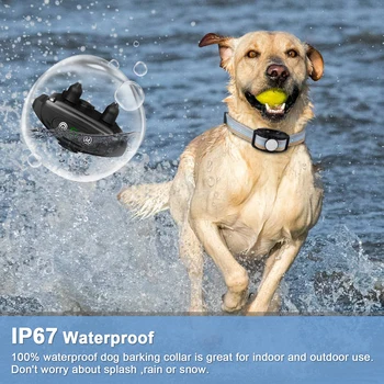

Highly Effective Strong Vibration and Sound Stops Barks Fast with No Pain Anti Bark Device Bark Collar for Small to Large Dogs
