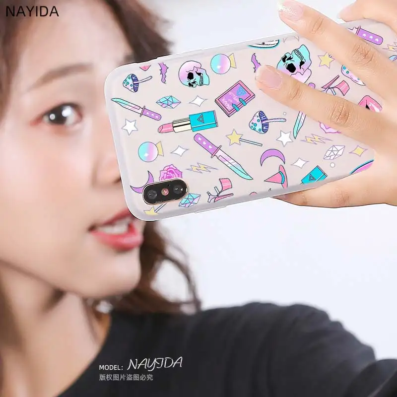 Модный мягкий чехол для Xiaomi Redmi 9A 8A 7A 6A Note 9 8 7 6 5 Pro 8T 9S оболочка Girly Pastel Witch