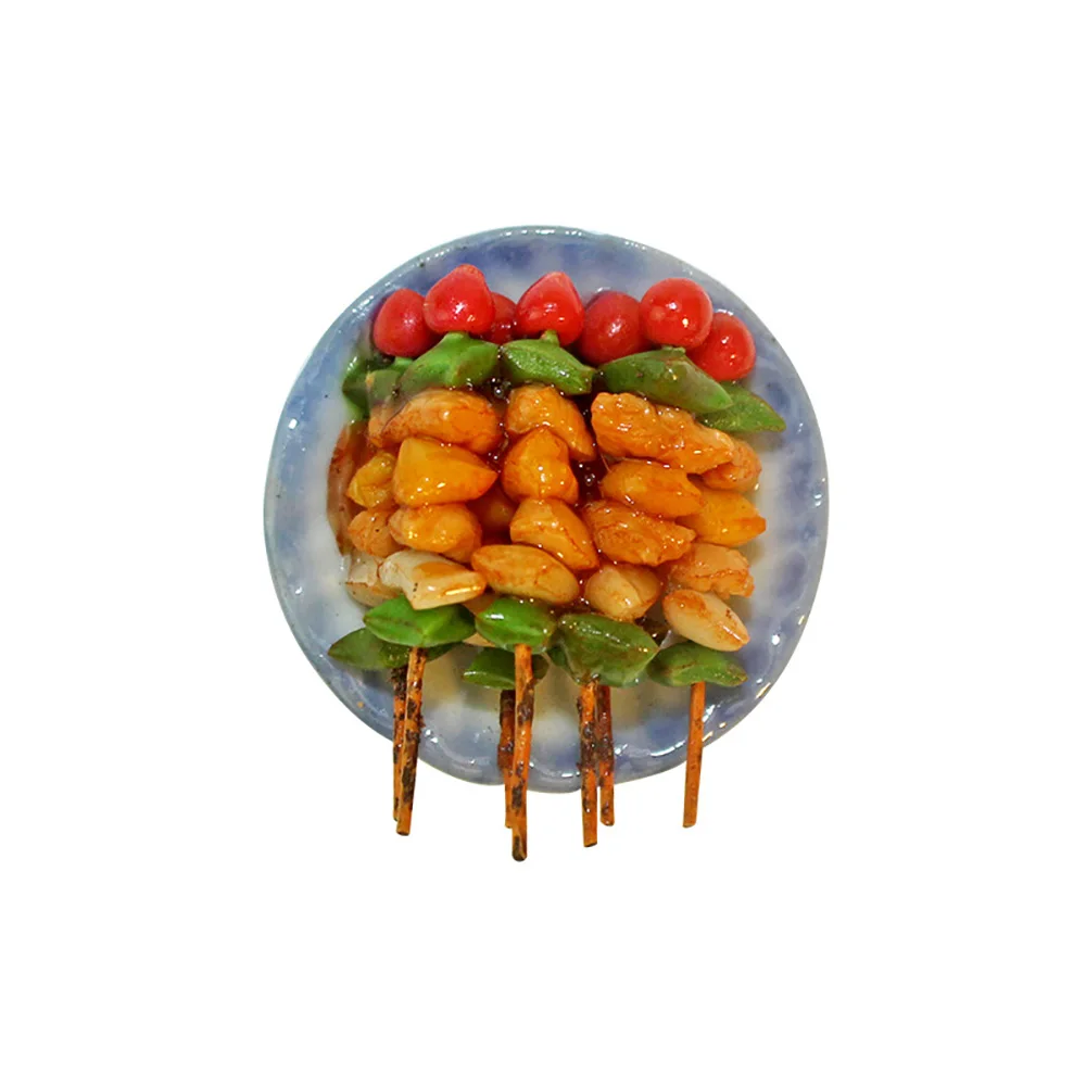 Миниатюрные аксессуары для кукольного домика 1 шт. миниатюрный поднос барбекю
