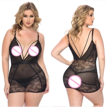 

New hot sale sheer lace bodysuit women backless transparent mesh bow sexy 2020 sexy jumpsuit catsuit straps bodysuits thong