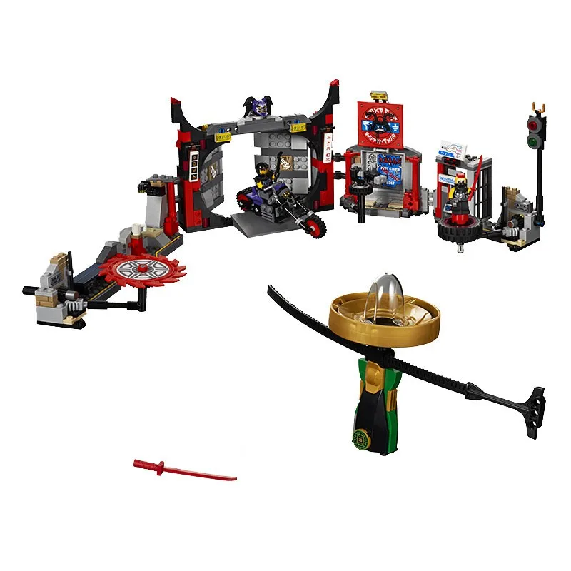 

594PCS Building Blocks Toys for Childrens Compatible Legoe Ninjagoe 70640 Bricks Model S.O.G. Headquarters Kid Gift