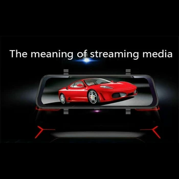 

Rear Car DVR View 10inch Touchscreen Dual Lens 1080P Mirror Dash Camera