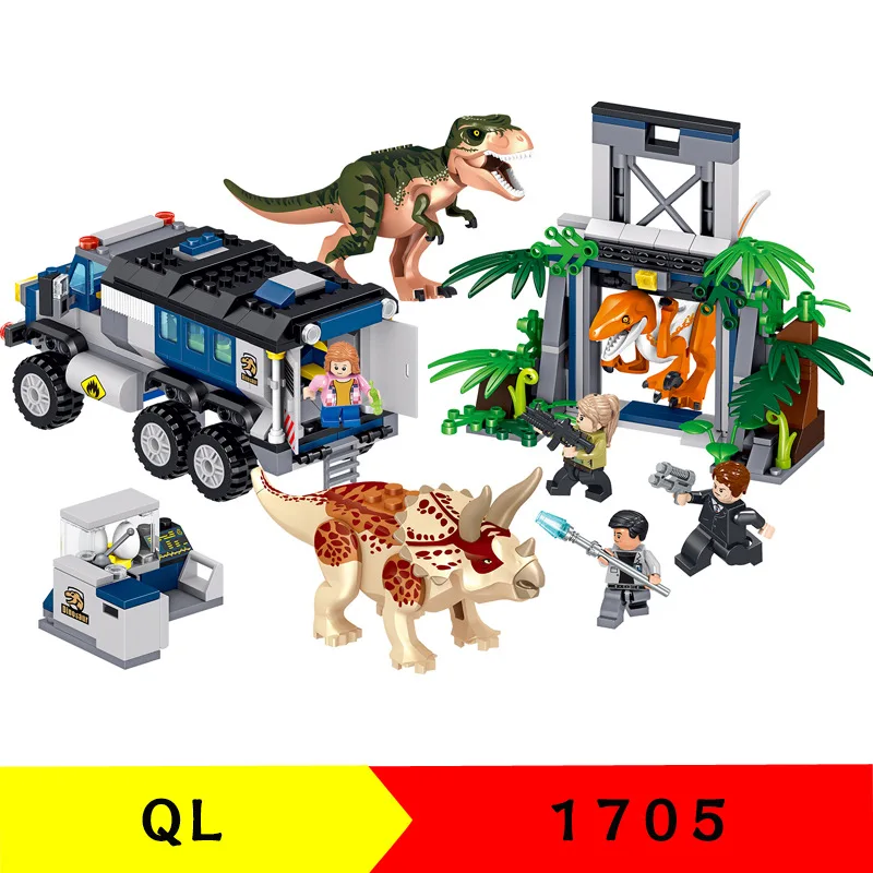 

QL1705 Building Block Dinosaur World Swift Marine Corps Children's Puzzle Assembling Particles