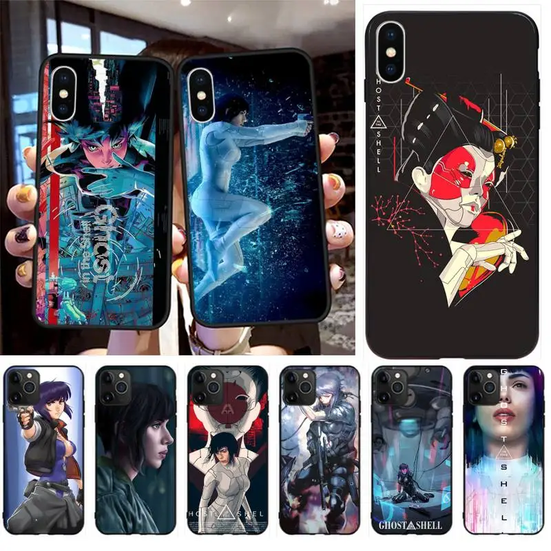 Черный мягкий чехол из ТПУ с изображением призрака для телефона iPhone 11 pro XS MAX 8 7 6 6S