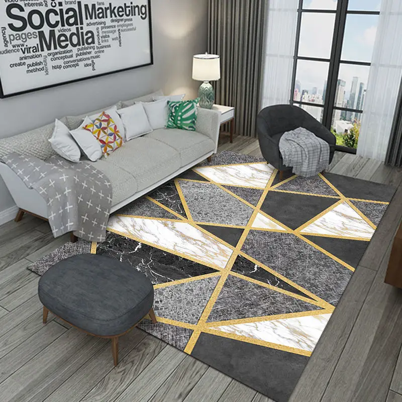 

Living Room Carpet Living Room Carpet Custom Coffee Table Bedroom Bedside Fashion Simple Nordic Printed Carpet Study Large Carpe