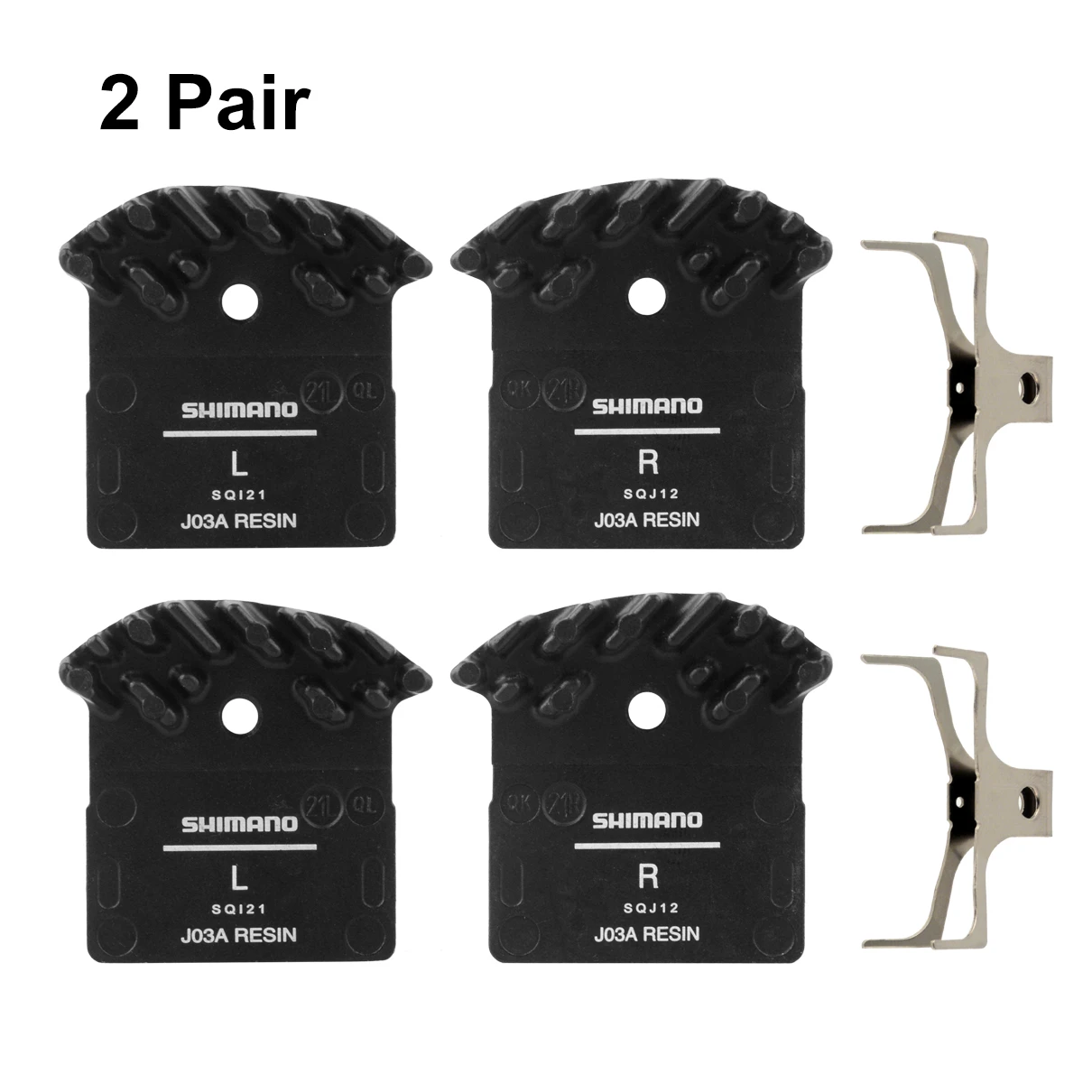 2Pair For Shimano J02A Resin Cooling Fin Ice Tech Disc Brake Pads MTB XT XTR SLX 2Pair For Shimano J02A Resin Cooling Fin Ice Tech Disc Brake Pads MTB XT XTR SLX