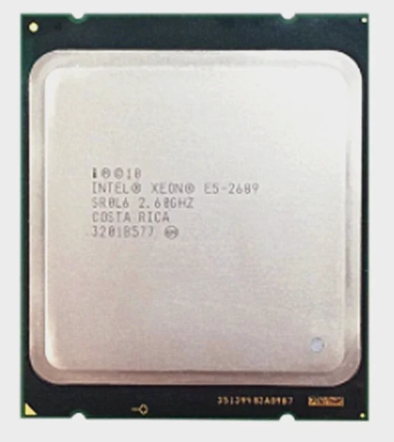 Процессор Intel Xeon E5 2689 LGA 2011 2,6 ГГц 8 ядер 16 потоков ЦП Восьмиядерный шестнадцать потоковый ЦП процессор 20 м