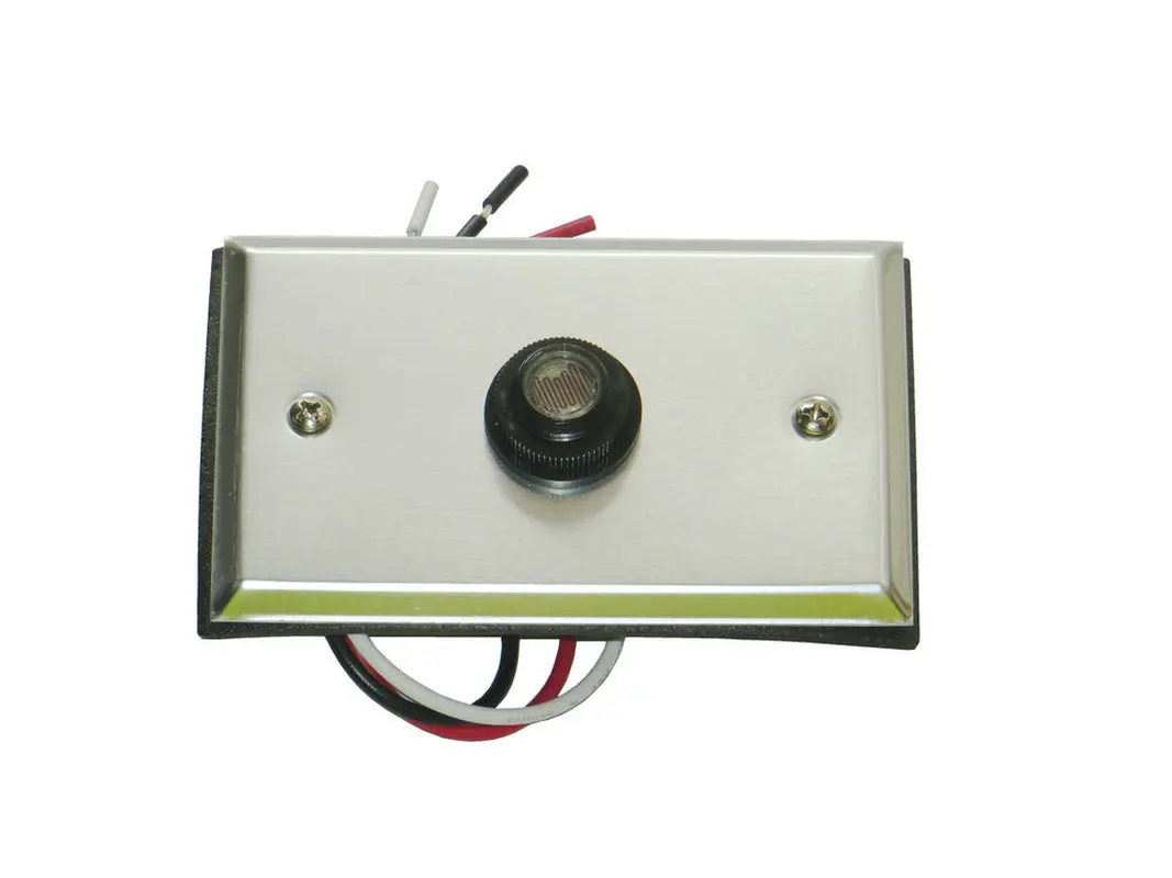 220V Outdoor Hardwired Post Eye Light Control and Wall Plate,Metallic Finish 220V Outdoor Hardwired Post Eye Light Control and Wall Plate,Metallic Finish