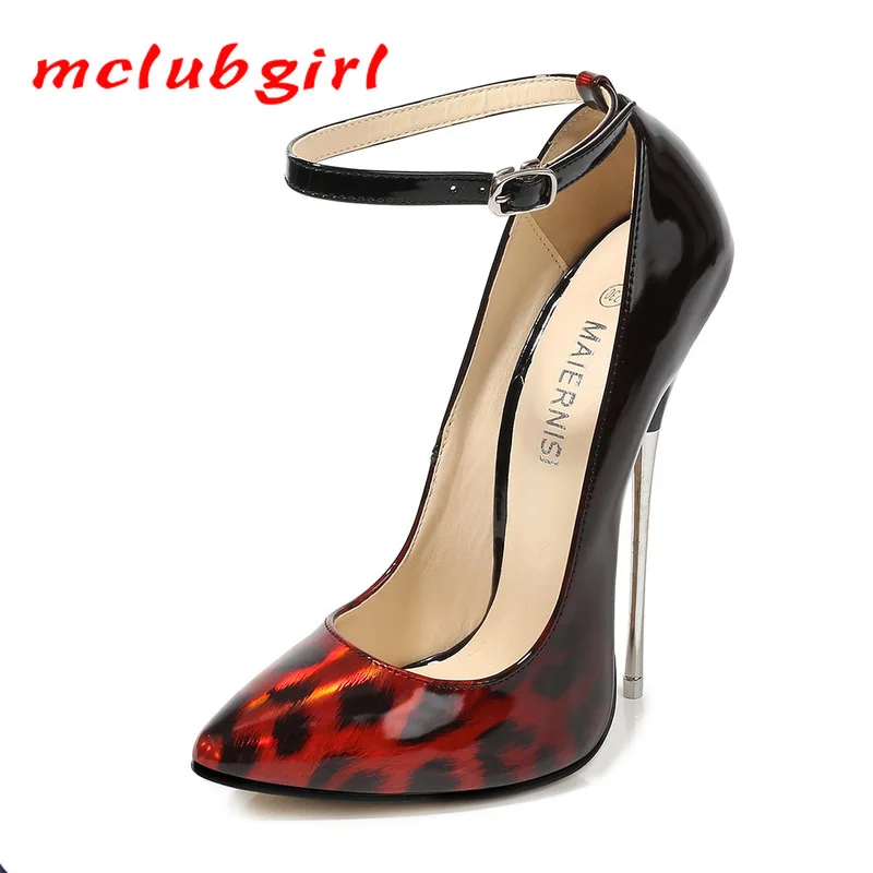 US12.5 Womens Ladies Snakeskin Pointed Toe High Heels Stilettos Clubwear Shoes