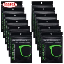 100Pcs Portable Camera Lenses Eyeglasses For Glasses Anti Fog Wipes Tablets Multifunction Screens Defogger Cloth Microfiber