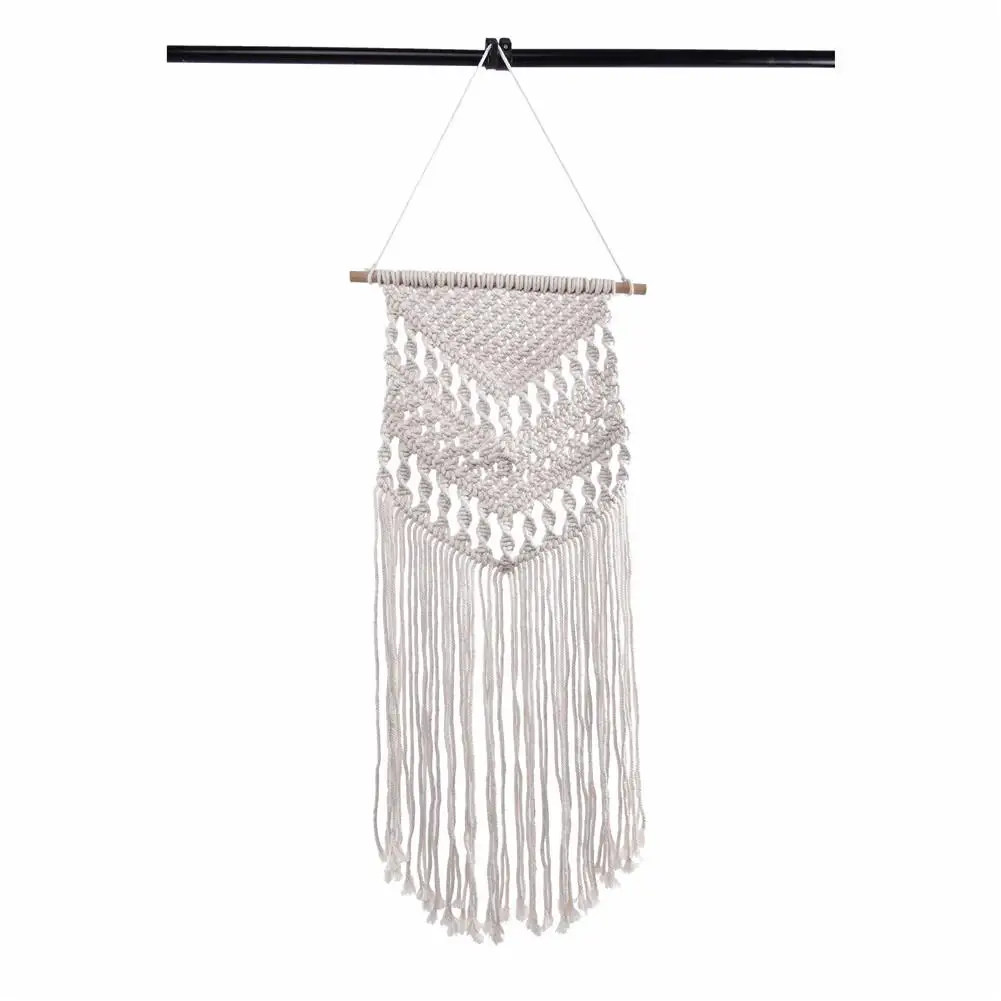 Макраме Тканые настенный Boho Chic чешские дома геометрический художественный Декор красивая квартира оформления комнаты в общежитии 13x33 дюйма
