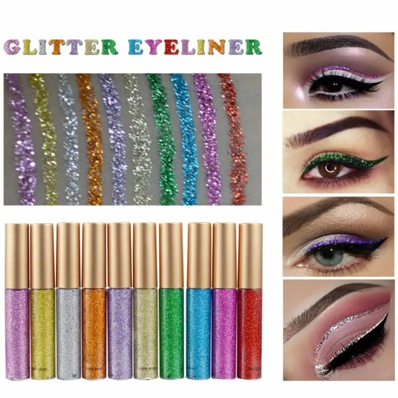 Makeup Shiny Smoky Eyes Eyeshadow Waterproof Glitter Liquid Eyeliner AM best selling 2019 products Makeup Shiny Smoky Eyes Eyeshadow Waterproof Glitter Liquid Eyeliner AM best selling 2019 products