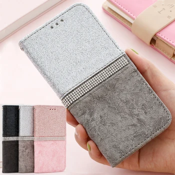 

LCHULLE Luxury Flip Wallet PU Leather Case for Samsung S8 S9 S10 S20 Ultra Note 10 Plus S10E S7 Edge Glitter Phone Cover Fundas
