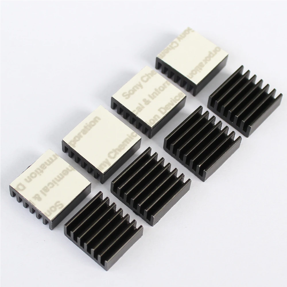 14x14x6mm Ram Heatsink Chipset Aluminum Heatsink With Thermal Conductive Tape 10pcs