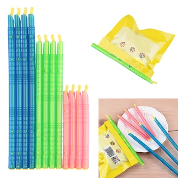 

12Pcs Plastic Seal Stick Storage Chip Bag Fresh Food Snack Clip Grip Multi Function Storage Sealing Bag Clips Set Kitchen Tools
