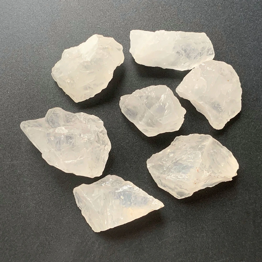 Natural Rough Stones And Minerals Clear Quartz Rough Stone Raw Crystal Rock  Healing Fengshui Stone Decor 1pc - Stones - AliExpress